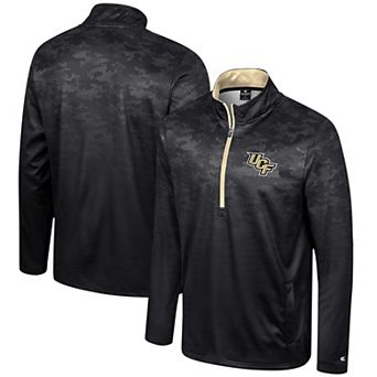 Men's Colosseum Black UCF Knights The Machine Half-Zip Jacket