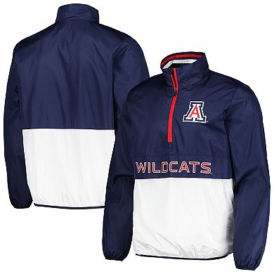 Men's G-III Sports by Carl Banks Navy Arizona Wildcats CornermanÂ Half-Zip Top