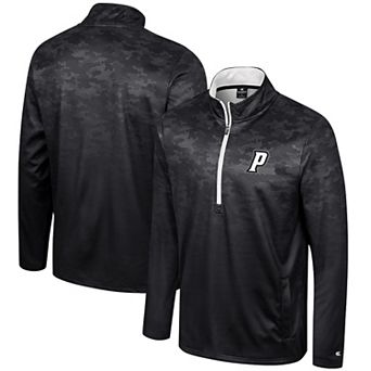 Men's Colosseum Black Providence Friars The Machine Half-Zip Jacket