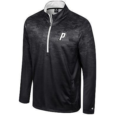Men's Colosseum Black Providence Friars The Machine Half-Zip Jacket