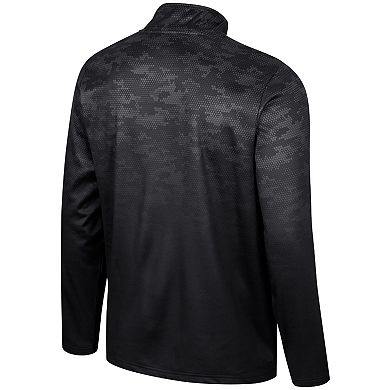 Men's Colosseum Black Providence Friars The Machine Half-Zip Jacket