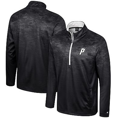 Men's Colosseum Black Providence Friars The Machine Half-Zip Jacket