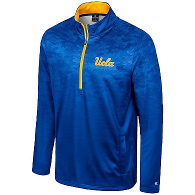 Men's Colosseum Blue UCLA Bruins The Machine Half-Zip Jacket