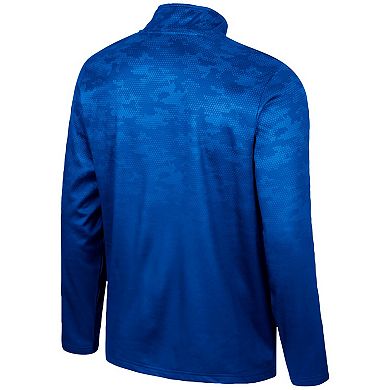 Men's Colosseum Blue UCLA Bruins The Machine Half-Zip Jacket