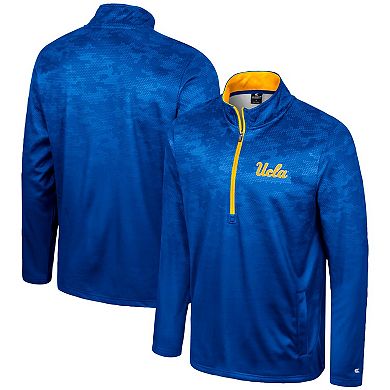 Men's Colosseum Blue UCLA Bruins The Machine Half-Zip Jacket