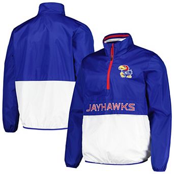 Men's G-III Sports by Carl Banks Royal Kansas Jayhawks CornermanÂ Half-Zip Top
