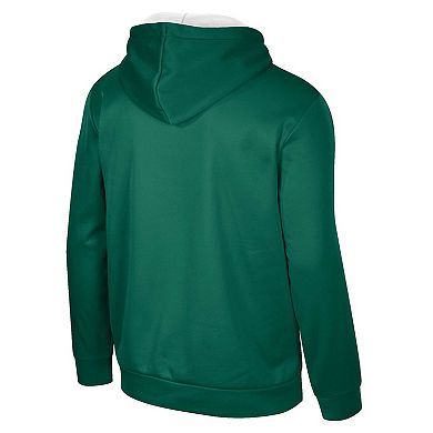 Men's Colosseum Green Michigan State Spartans Reese Pullover Hoodie