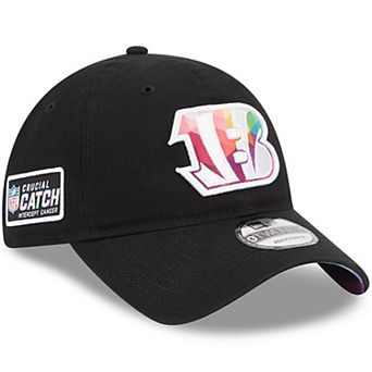 Men's New Era Black Cincinnati Bengals 2023 NFL Crucial Catch 9TWENTY Adjustable Hat