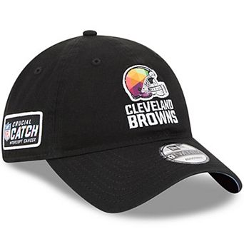 Men's New Era Black Cleveland Browns 2023 NFL Crucial Catch 9TWENTY Adjustable Hat