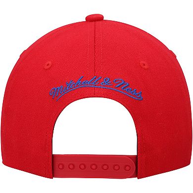 Men's Mitchell & Ness Red/Royal LA Clippers MVP Team Two-Tone 2.0 Stretch-Snapback Hat