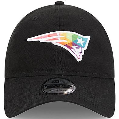 Men's New Era Black New England Patriots 2023 NFL Crucial Catch 9TWENTY Adjustable Hat