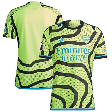 Men's adidas  Yellow Arsenal 2023/24 Away Authentic Patch Jersey
