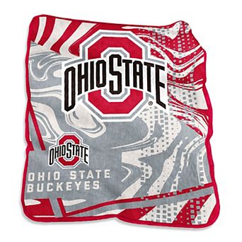 "Ohio State Buckeyes 50"" x 60"" Swirl Raschel Throw Blanket"