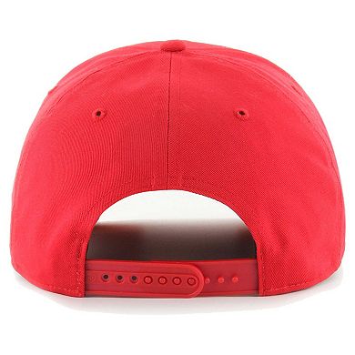 Men's '47  Red Chicago Bulls Overhand Logo Hitch Adjustable Hat