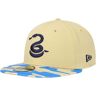 Men's New Era Gold/Blue Philadelphia Union Camo Snake 59FIFTY Fitted Hat