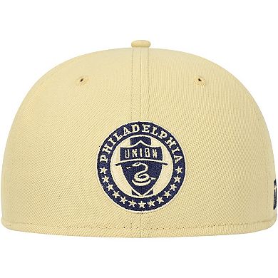 Men's New Era Gold/Blue Philadelphia Union Camo Snake 59FIFTY Fitted Hat