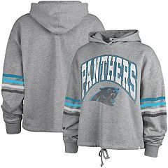Women's G-III 4Her by Carl Banks Black Carolina Panthers Comfy Cord  Pullover Sweatshirt