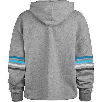 Women's '47 Heather Gray Carolina Panthers Upland Bennett Pullover Hoodie