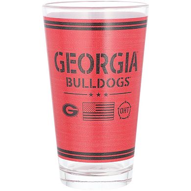 Georgia Bulldogs 16oz. OHT Military Appreciation Pint Glass