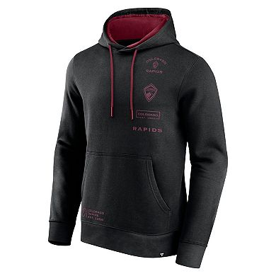 Men's Fanatics Black Colorado Rapids Halftime Pullover Hoodie
