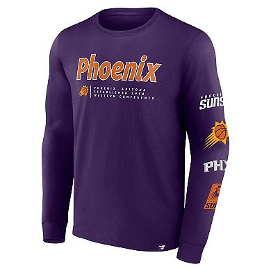 Men's Fanatics Branded Purple Phoenix Suns Baseline Long Sleeve T-Shirt