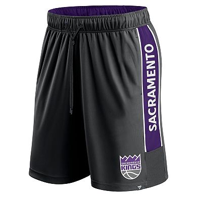 Men's Fanatics Branded Black Sacramento Kings Game Winner Defender Shorts