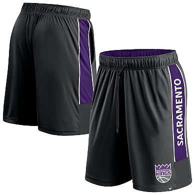 Men's Fanatics Branded Black Sacramento Kings Game Winner Defender Shorts
