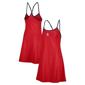 Women's Lusso Red St. Louis Cardinals Nakita StrappyÂ Scoop Neck Dress