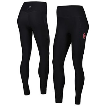 Women's Black Oklahoma Sooners 7/8 Mixed Media Pocket iLeggings