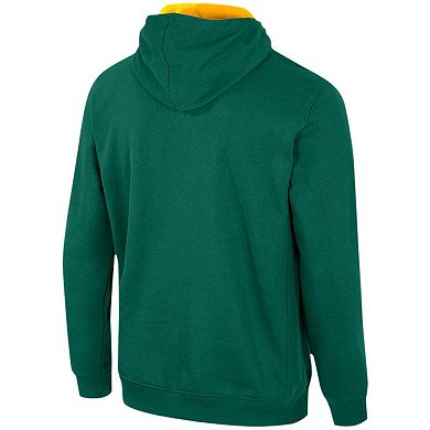 Men's Colosseum Green Baylor Bears Half-Zip Hoodie