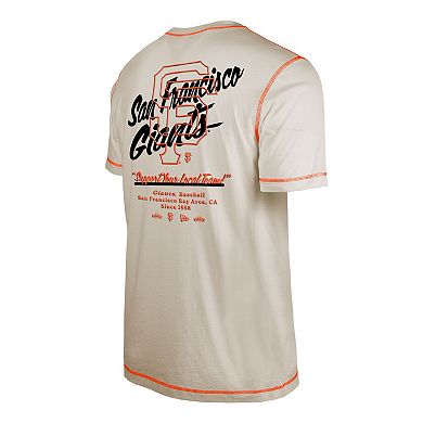 Men's New Era White San Francisco Giants Team Split T-Shirt