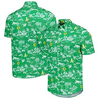 Men's Reyn Spooner Green Oakland Athletics Kekai Button-Down Shirt