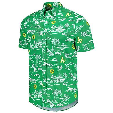 Men's Reyn Spooner Green Oakland Athletics Kekai Button-Down Shirt