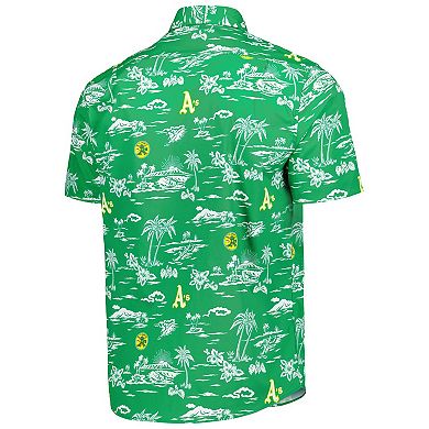 Men's Reyn Spooner Green Oakland Athletics Kekai Button-Down Shirt