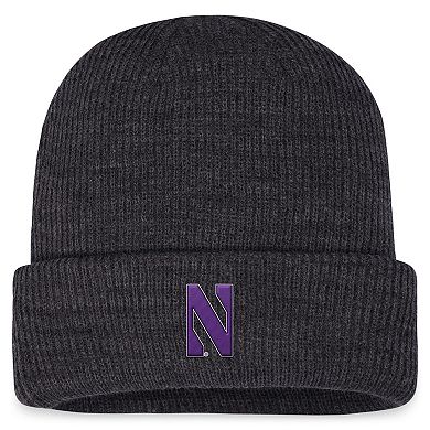 Men's Top of the World Charcoal Northwestern Wildcats Sheer Cuffed Knit Hat