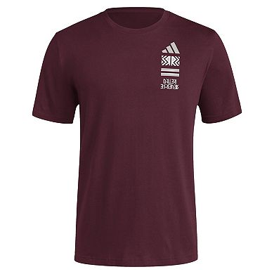 Men's adidas Maroon Texas A&M Aggies Reverse Retro Baseball 2 Hit T-Shirt