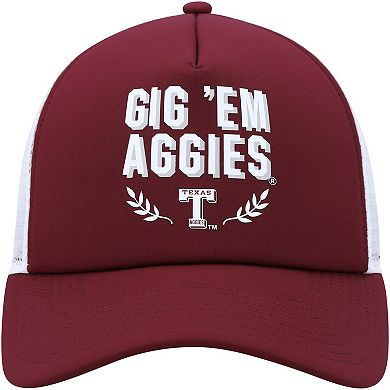 Men's adidas Maroon Texas A&M Aggies Phrase Foam Front Trucker Adjustable Hat