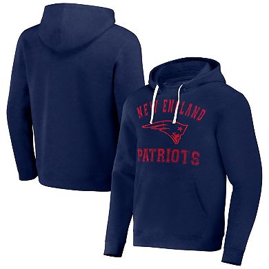 Men's NFL x Darius Rucker Collection by Fanatics Navy New England Patriots Coaches Pullover Hoodie