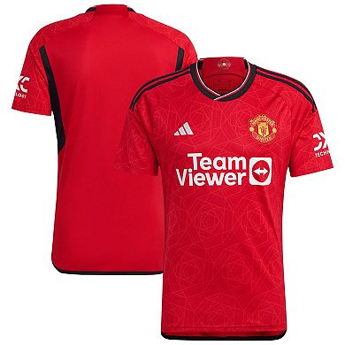 Men's adidas  Red Manchester United 2023/24 Home Replica Jersey