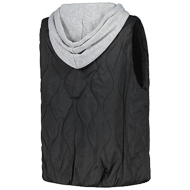Women's Gameday Couture Black Florida Gators Headliner Full-Snap Hooded Puffer Vest