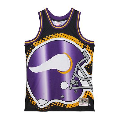 Men's Mitchell & Ness Black Minnesota Vikings Big Face 7.0 Fashion Tank Top