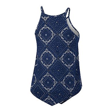 Women's Colosseum x Wrangler Navy Michigan Wolverines Bandana Tank Top