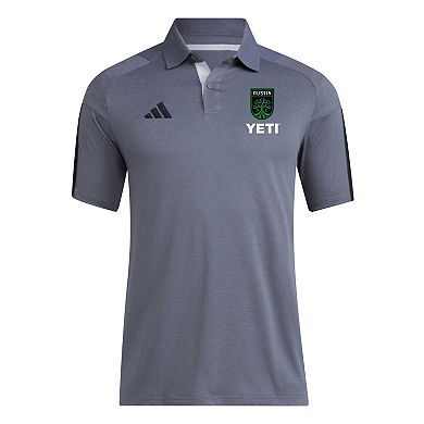 Men's adidas Gray Austin FC 2024 Training Polo