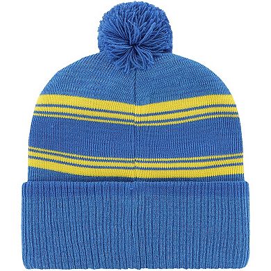 Men's '47 Royal Los Angeles Rams Fadeout Cuffed Knit Hat with Pom