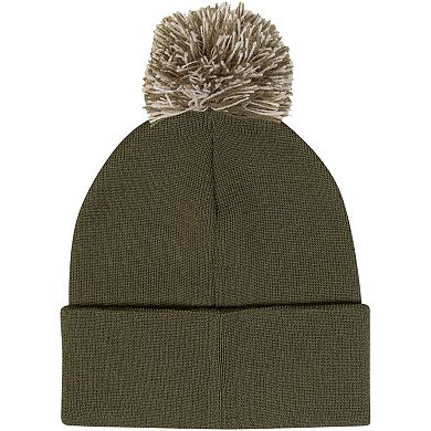 Men's Under Armour Green Maryland Terrapins Freedom Collection Cuffed Knit Hat with Pom