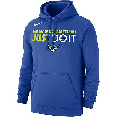 Unisex Nike Blue Dallas Wings Just Do It Club Pullover Hoodie
