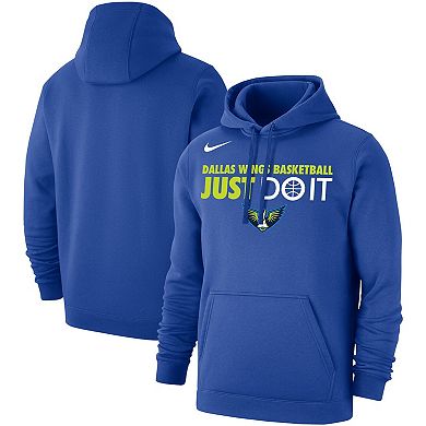 Unisex Nike Blue Dallas Wings Just Do It Club Pullover Hoodie