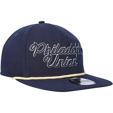 Men's New Era Navy Philadelphia Union Script Golfer Adjustable Hat