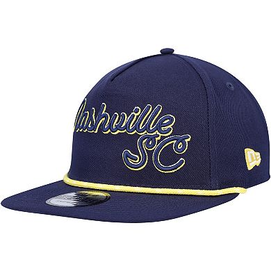 Men's New Era Navy Nashville SC Script Golfer Adjustable Hat