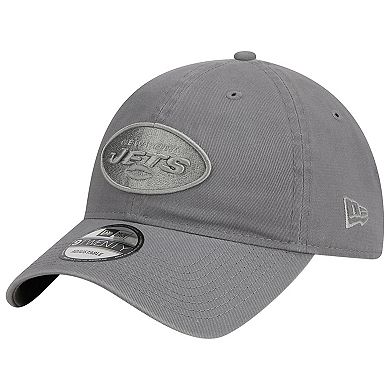 Men's New Era Gray New York Jets Color Pack 9TWENTY Adjustable Hat